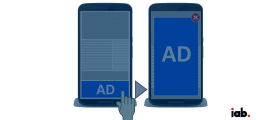 IAB mobile adhesion banner
